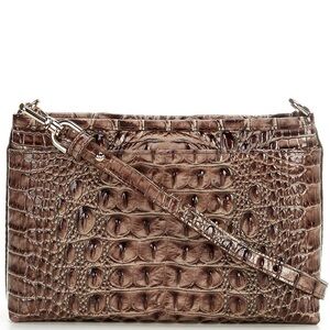 NWT Brahmin Melbourne Collection Vida Crossbody Bag in Smokey Taupe